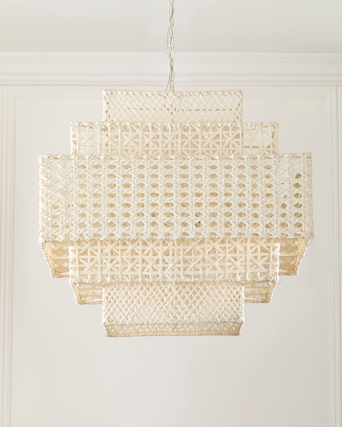 Wicker 28.5" 2-Light Chandelier