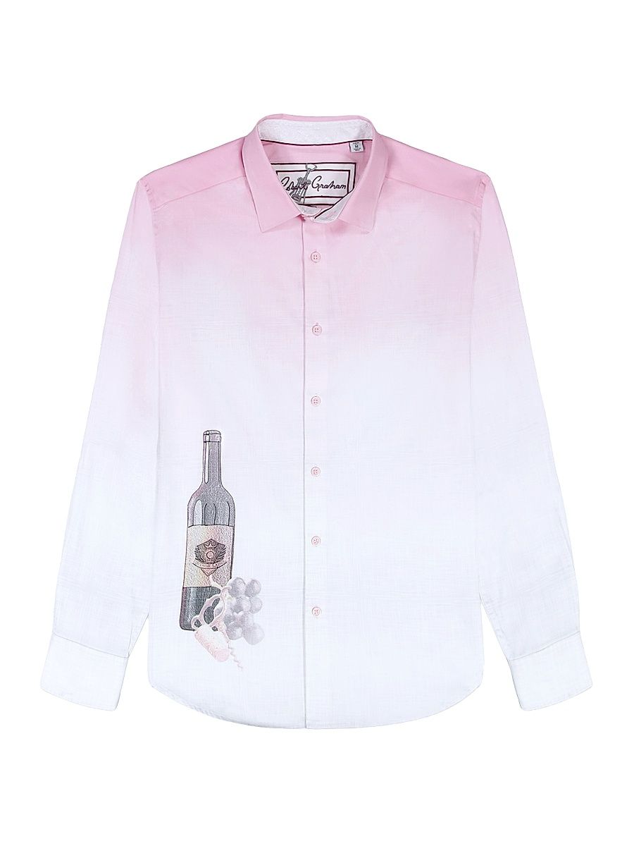 Men's Legacy Reserve Wine Dégradé Shirt - Pink - Size XXXL