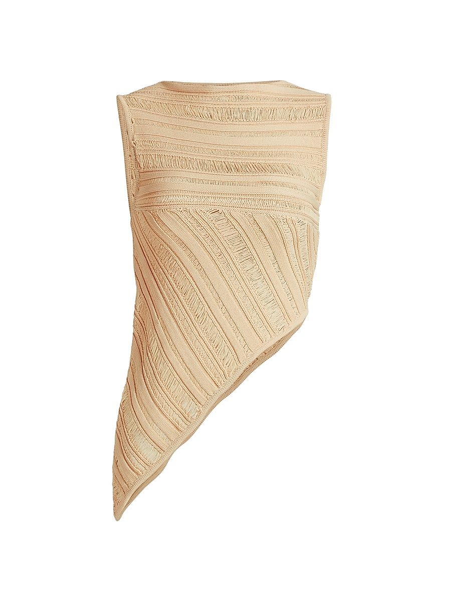 Women's Banks Asymmetric Top - Ecru - Size Medium