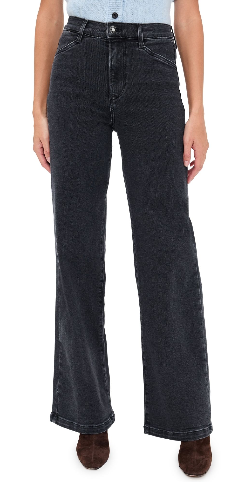 Favorite Daughter The Mischa Super High Rise Wide Leg Jeans Tupelo 25