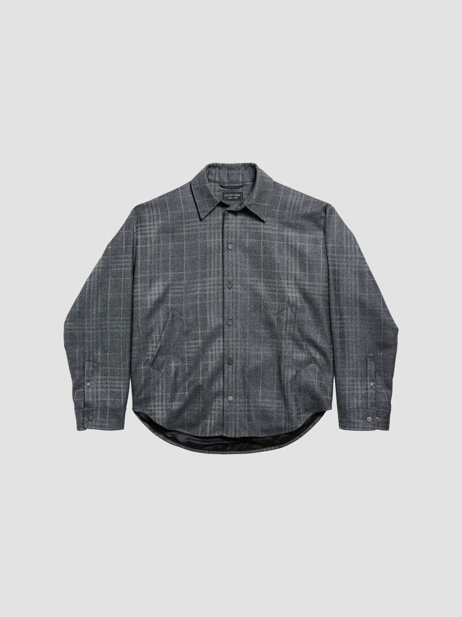 Balenciaga Women's Overshirt Jacket - Grey - Size XS