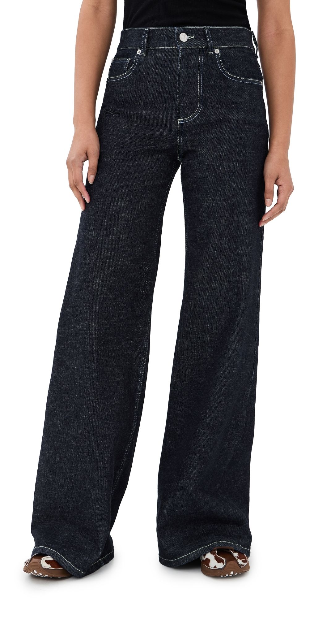 Marni Trousers Blue/Black 38