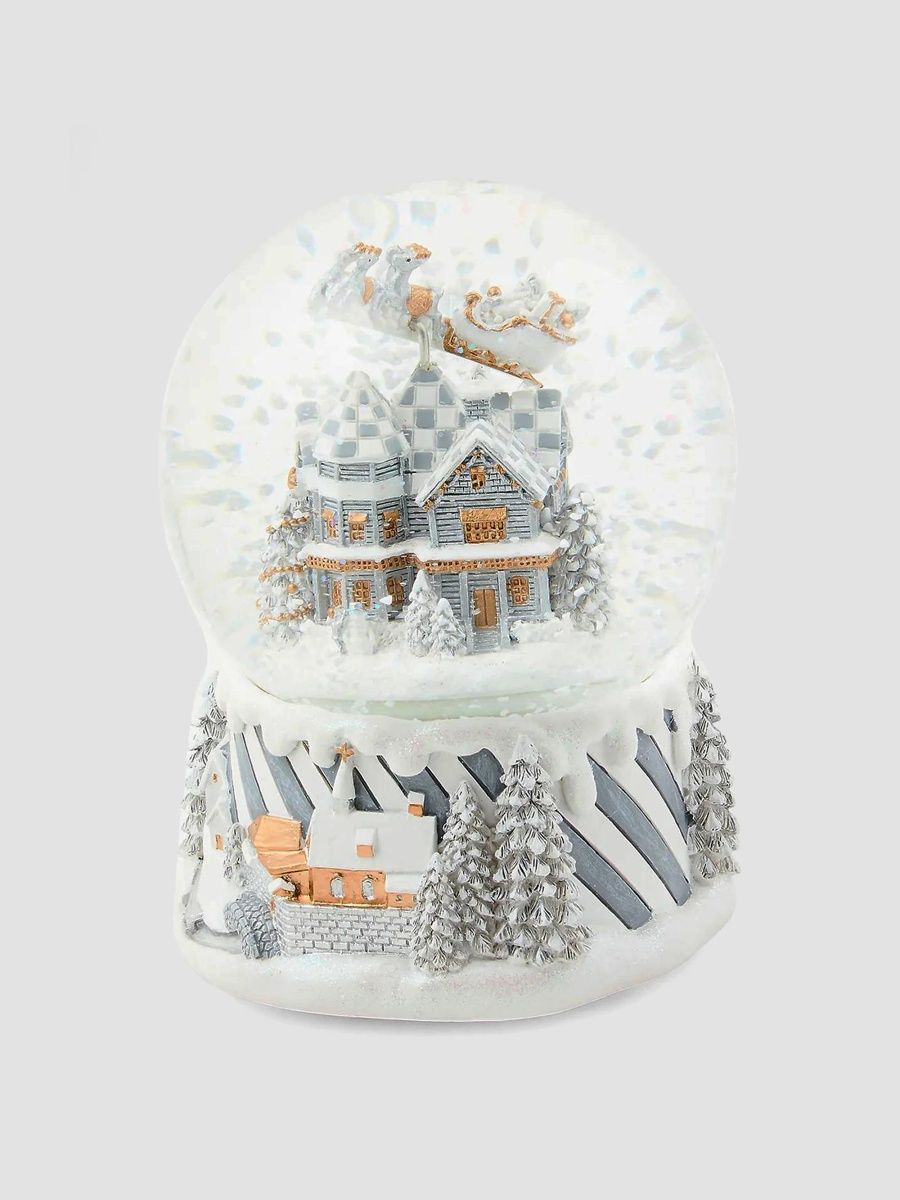 MacKenzie-Childs Sterling Village Holiday Snow Globe