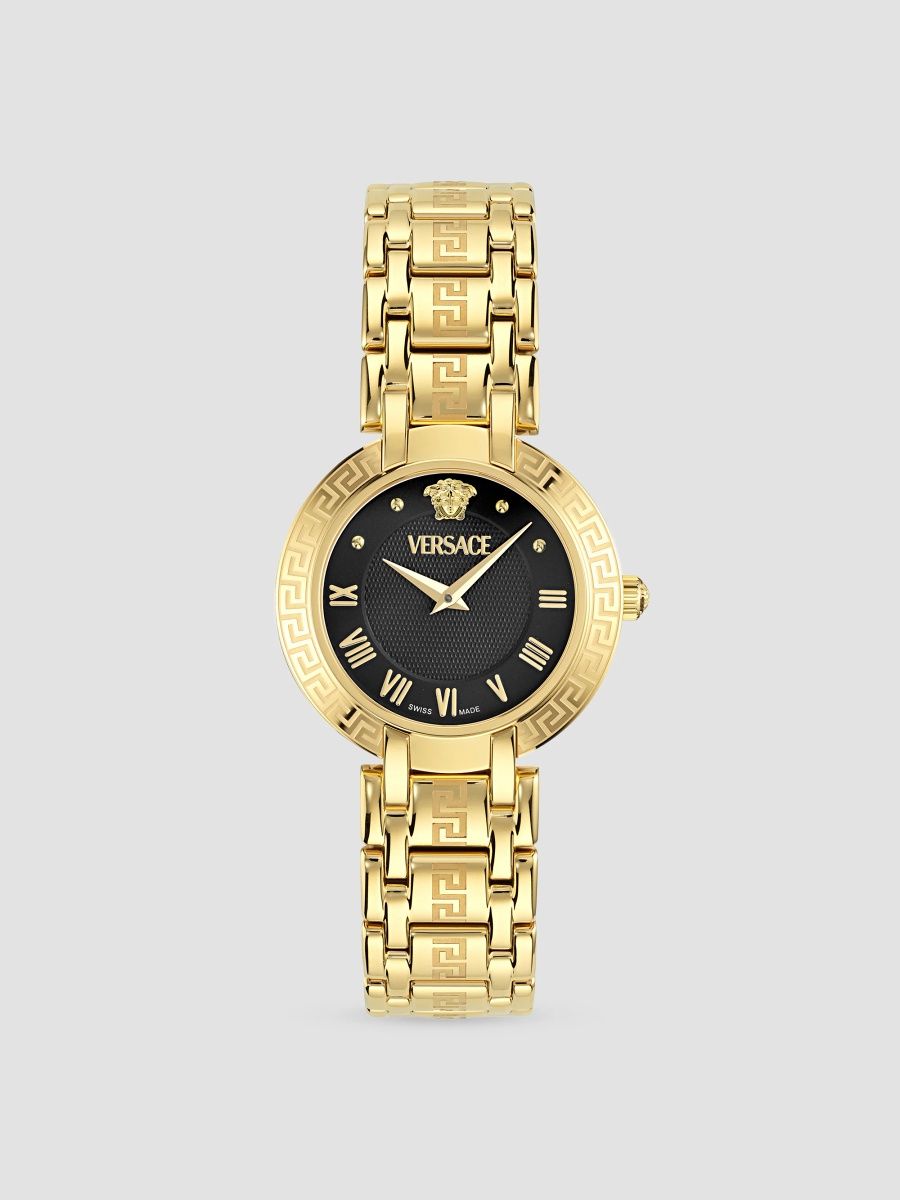 Versace Women's Antlia Goldtone Stainless Steel Bracelet Watch/34MM - Yellow Gold