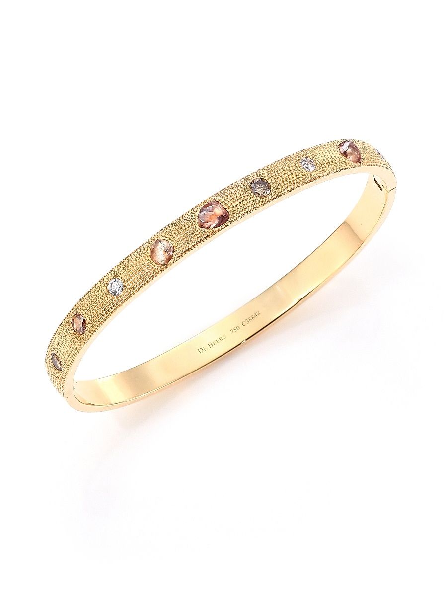 Women's Talisman Core Diamond & 18K Yellow Gold Bangle Bracelet - Gold