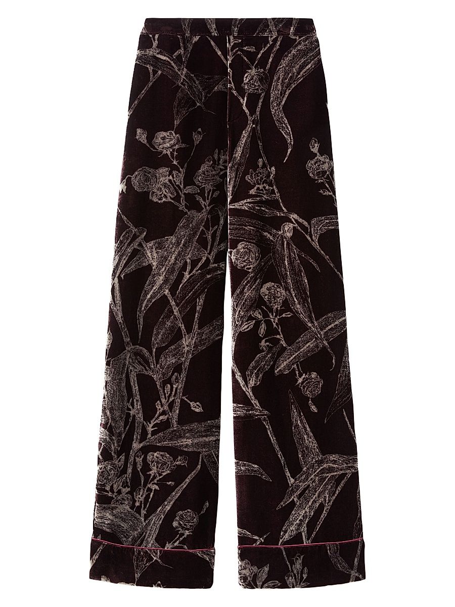 Women's Pajama Pants - Bamboo Burgundy - Size Large