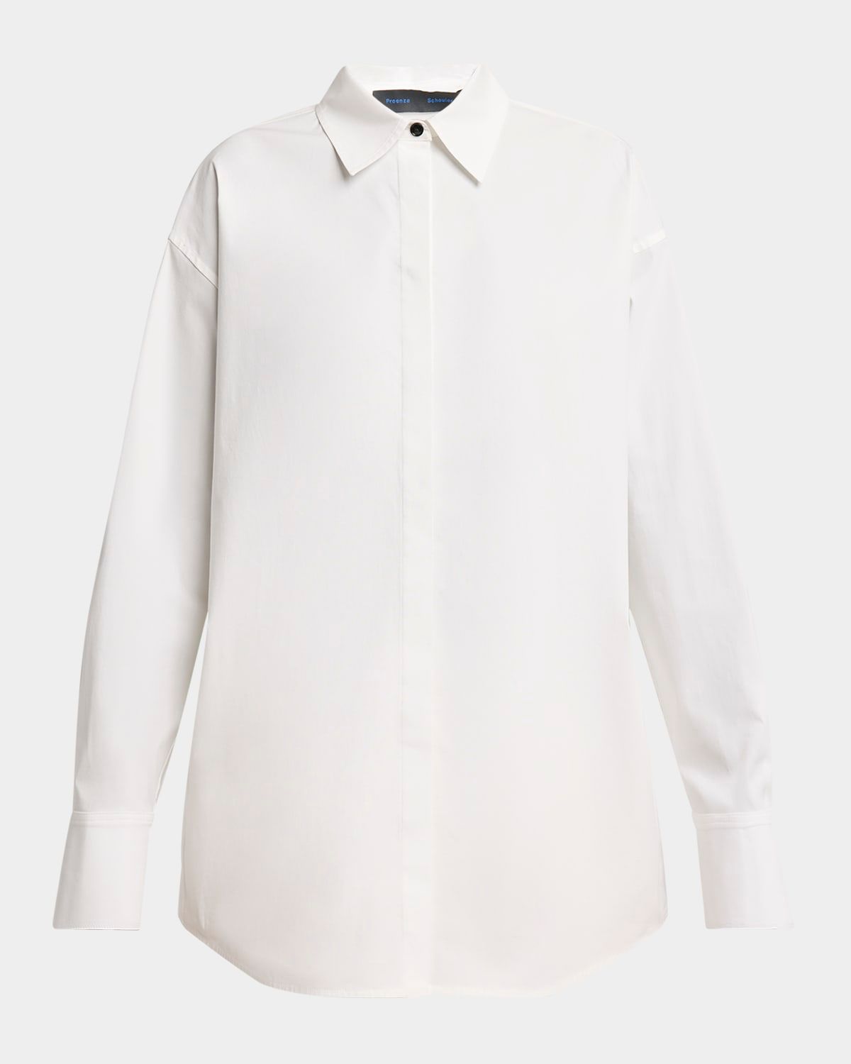 Addy Compact Cotton Poplin Button-Down Shirt