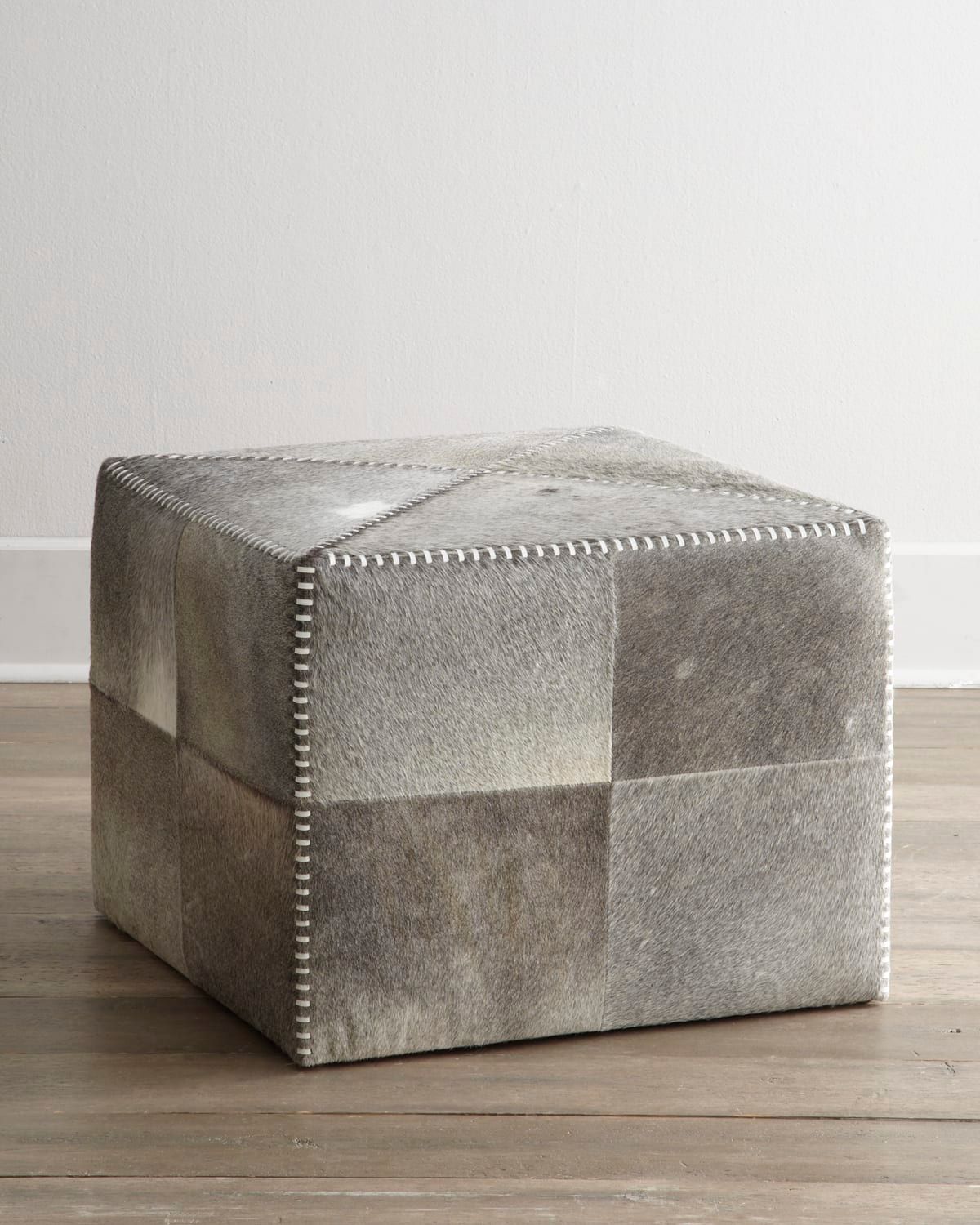 Hobson Hide Ottoman