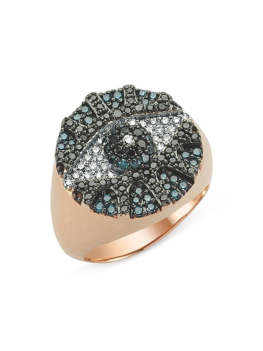 Women's Eye Light 14K Rose Gold & 0.6 TCW Diamond Ring - Rose Gold - Size 7