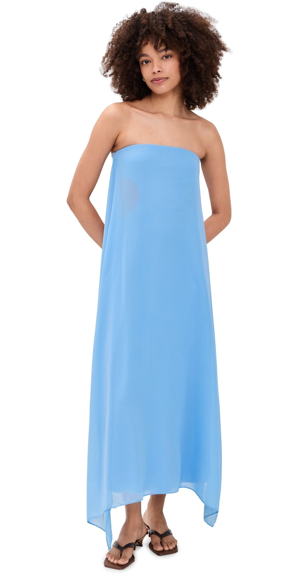 Solid & Striped The Indira Dress Blue Lagoon L