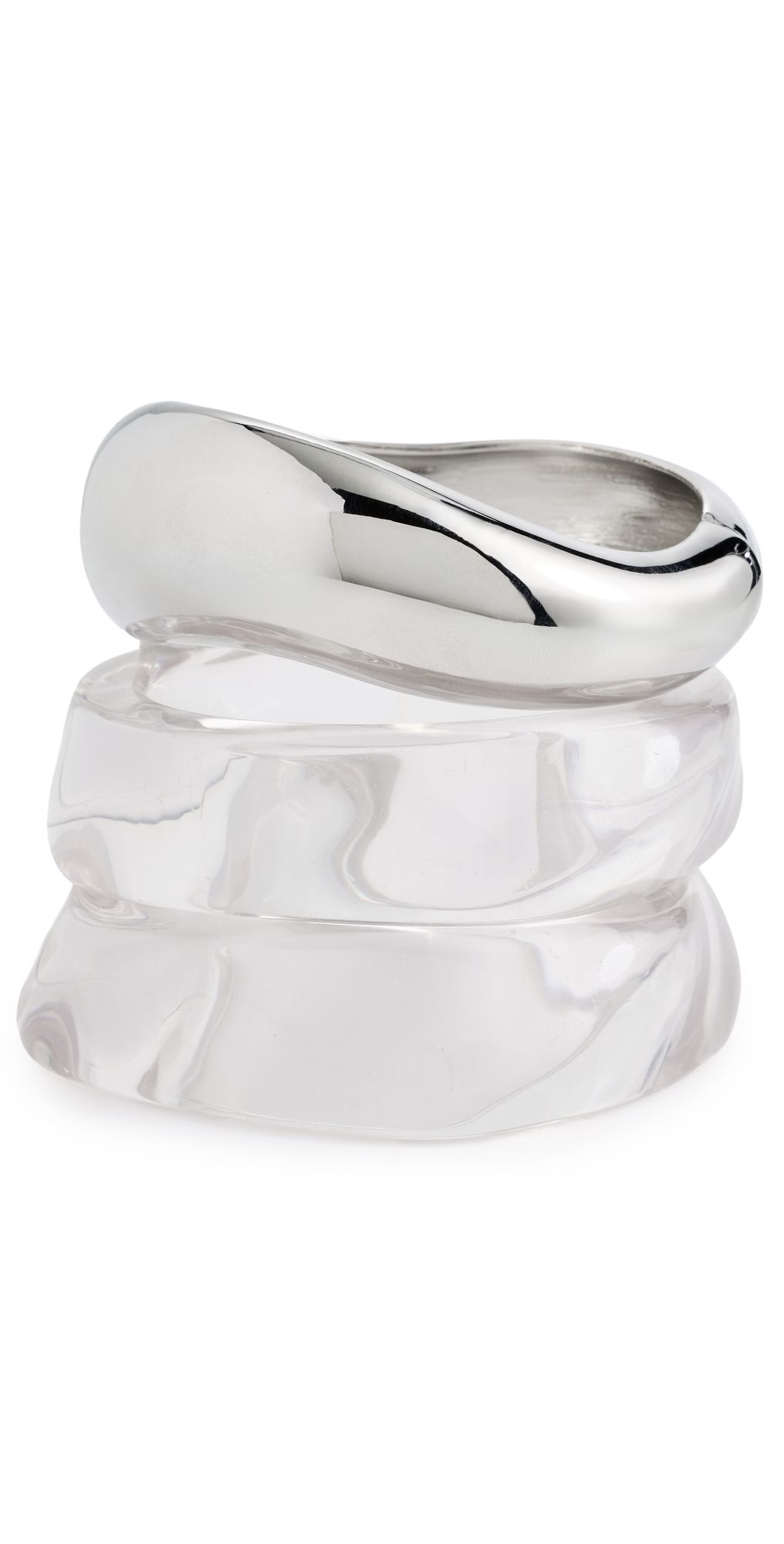 MAYAMAR Sierra Bangle Set Clear One Size