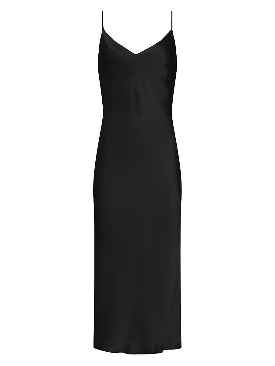 Women's Seridine Midi Slip Dress - Black - Size 14