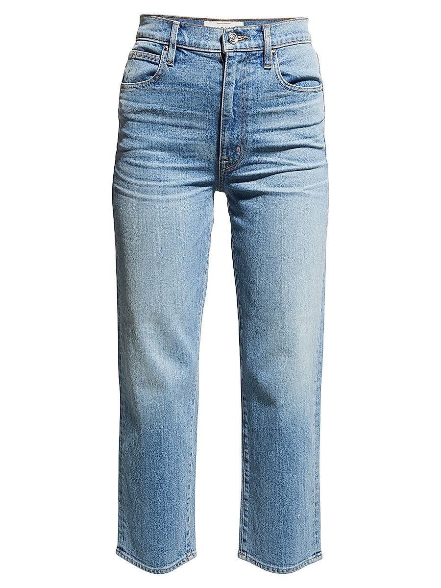 Women's London Cropped Straight Jeans - Blue - Size 31
