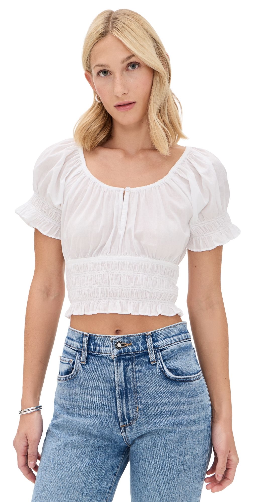 Favorite Daughter The Swoon Top White M