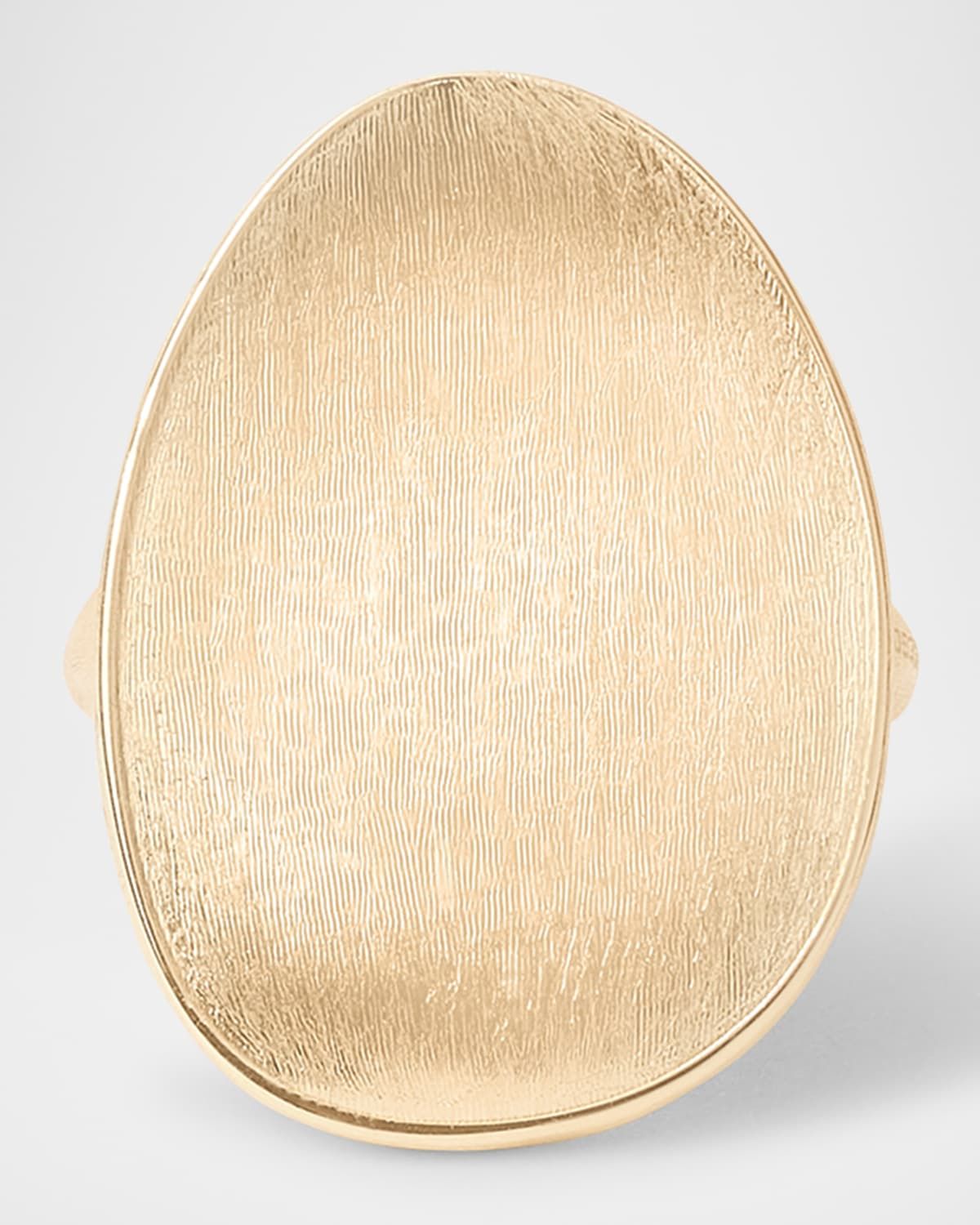 18K Yellow Gold Oval Ring