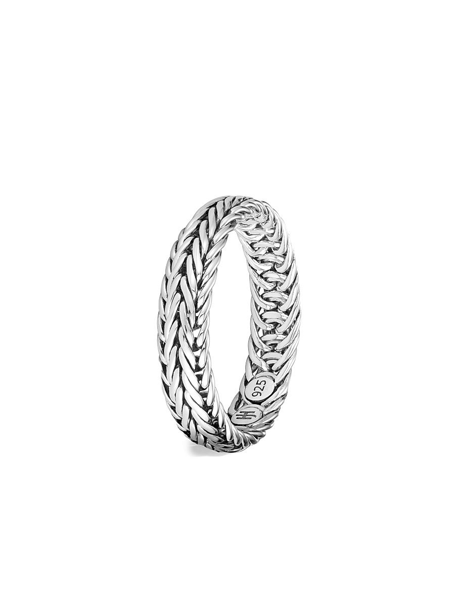 Women's Kami Sterling Silver Chain Ring - Silver - Size 11