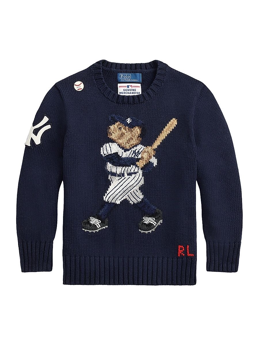 Little Boy's & Boy's New York Yankees Baseball Sweater - Navy - Size 4