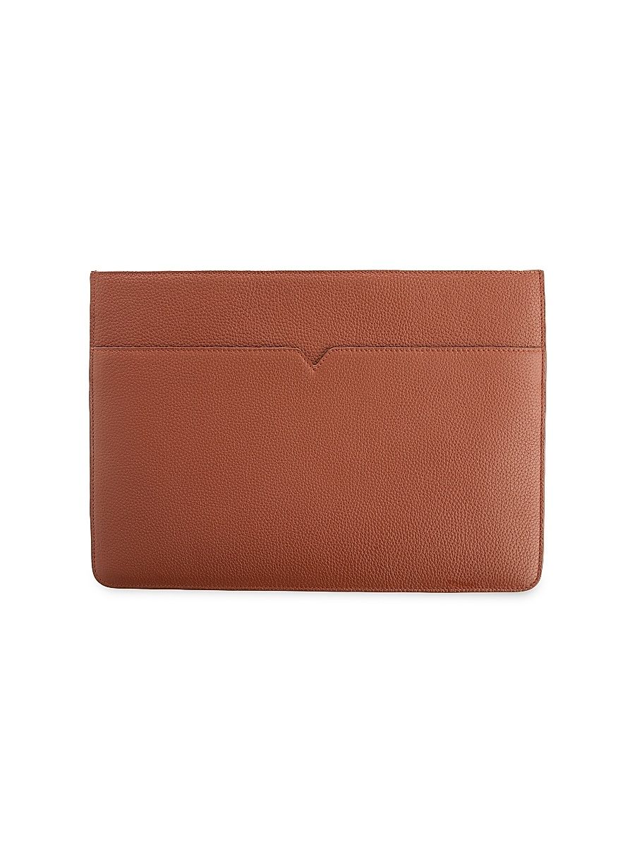 Men's Leather Laptop Sleeve/13" - Tan