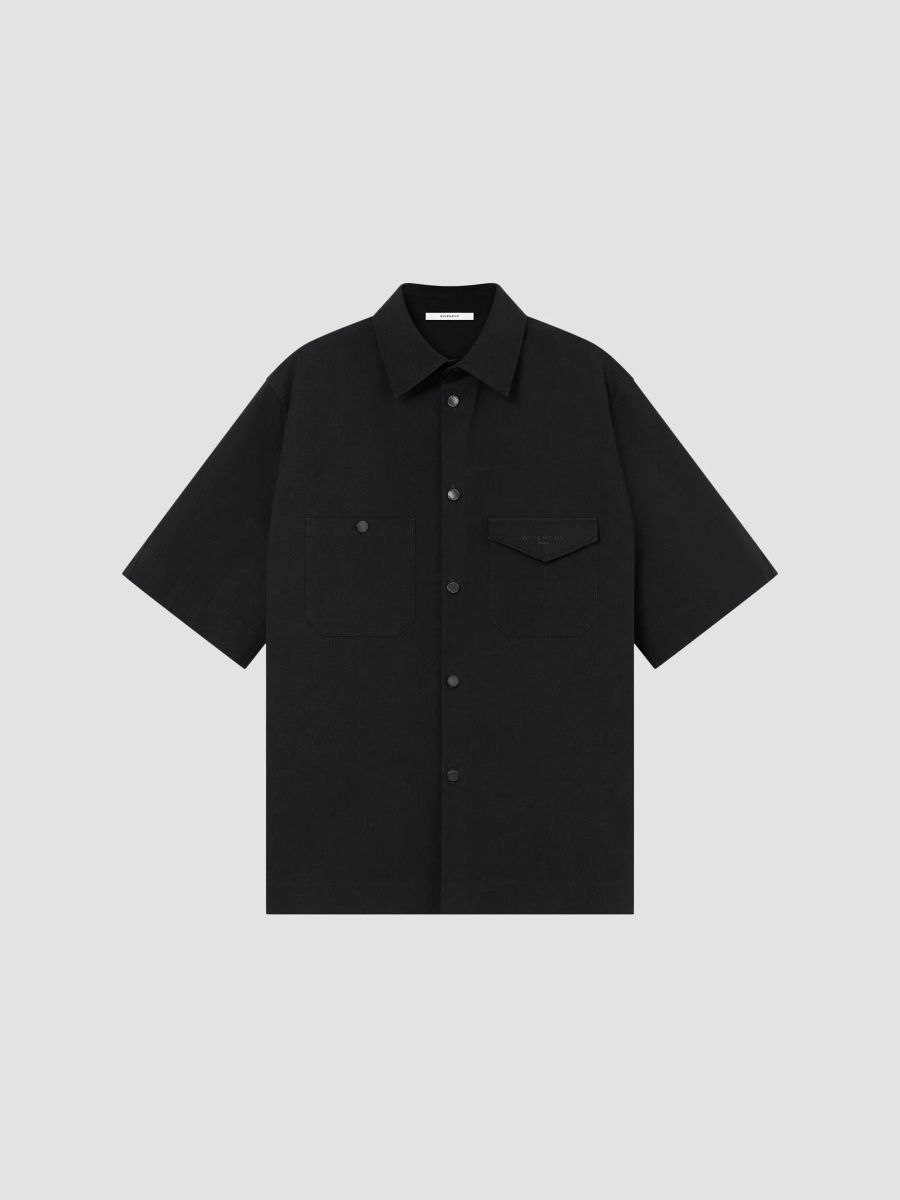 Givenchy Men's Couture Seam Shirt in Cotton - Black - Size XXL