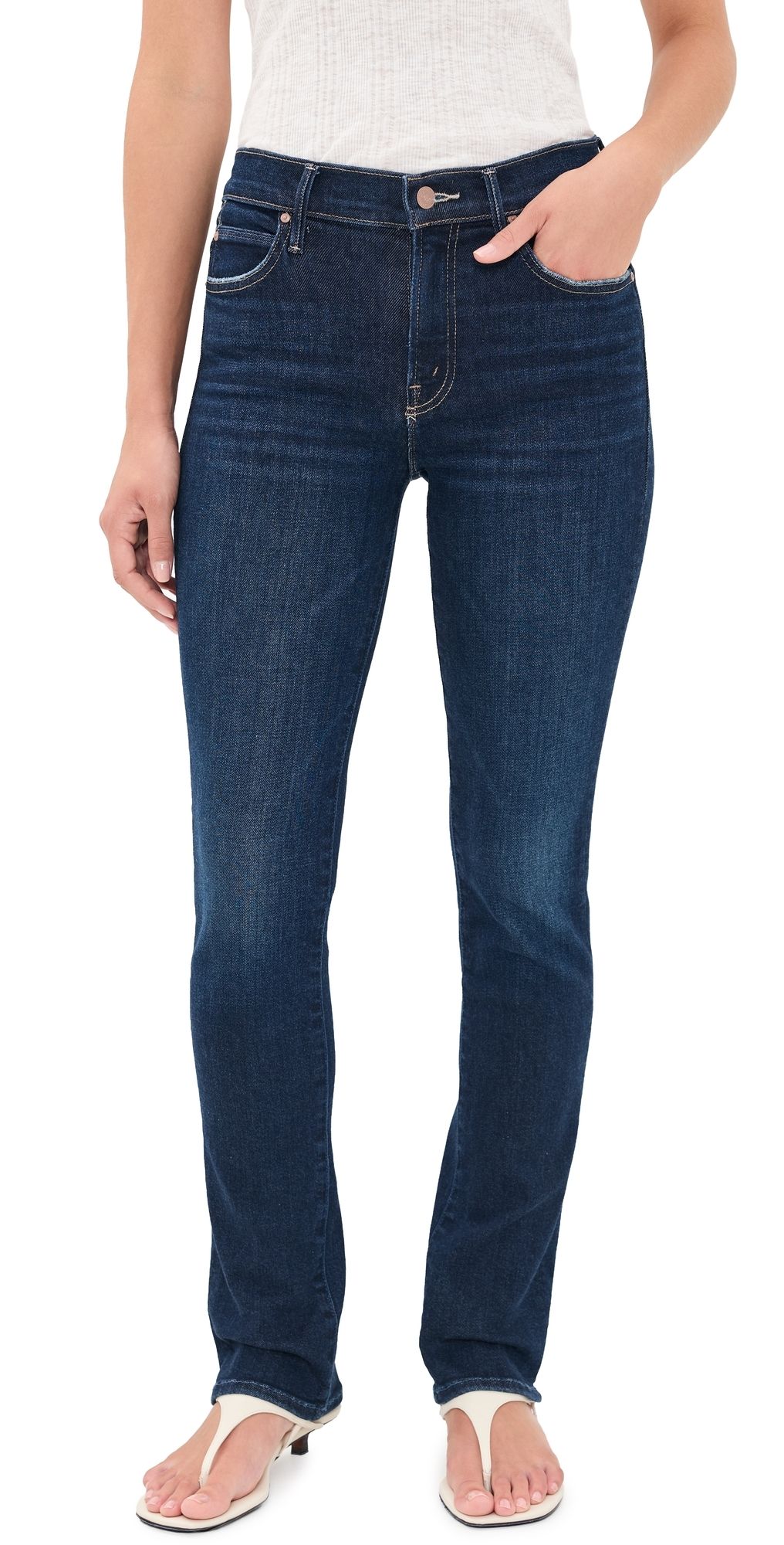 MOTHER The Rascal Skimp Jeans Hard Stop Honey 34