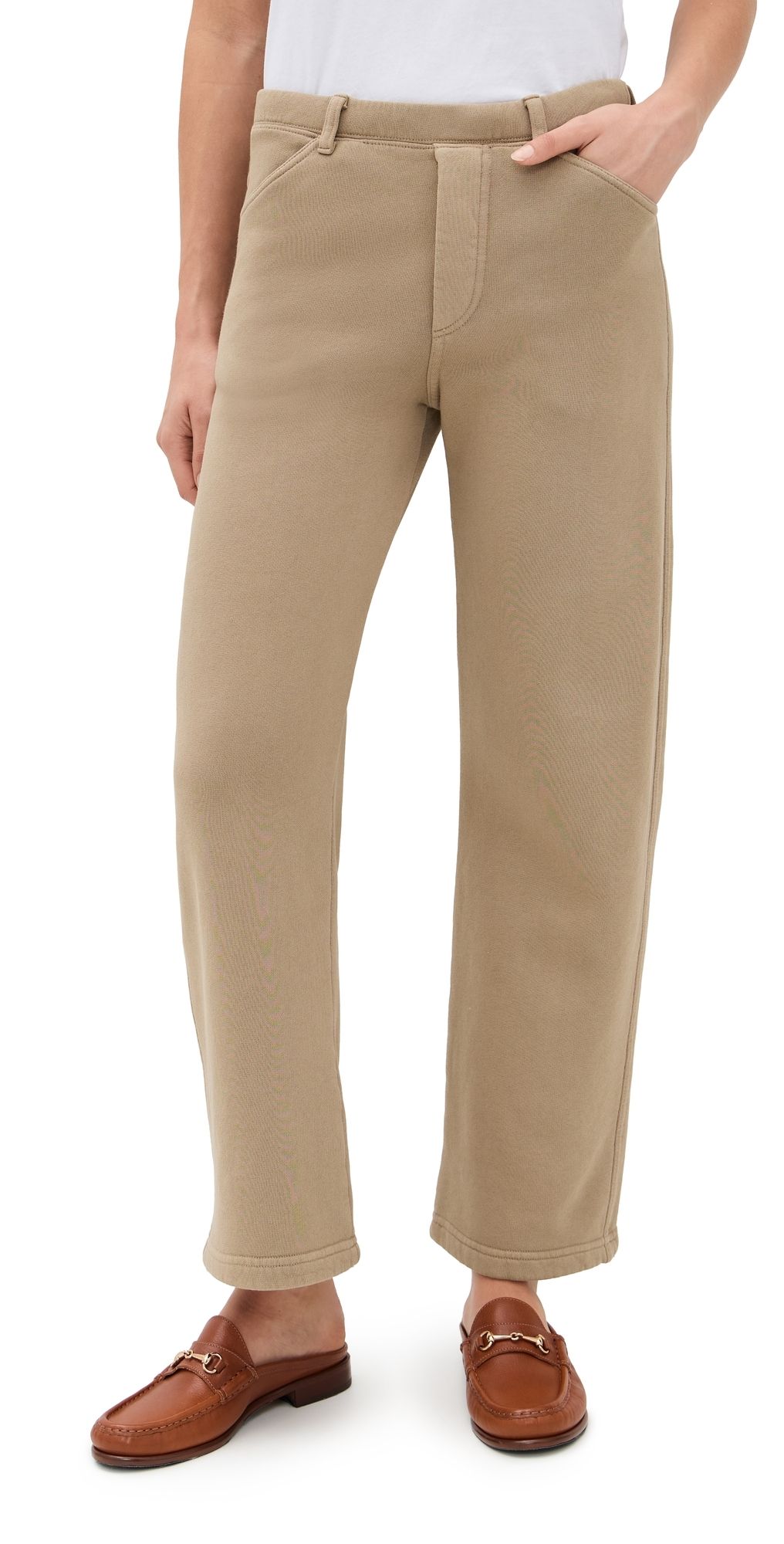 Nili Lotan Tribeca Sweat Pants Desert Taupe S