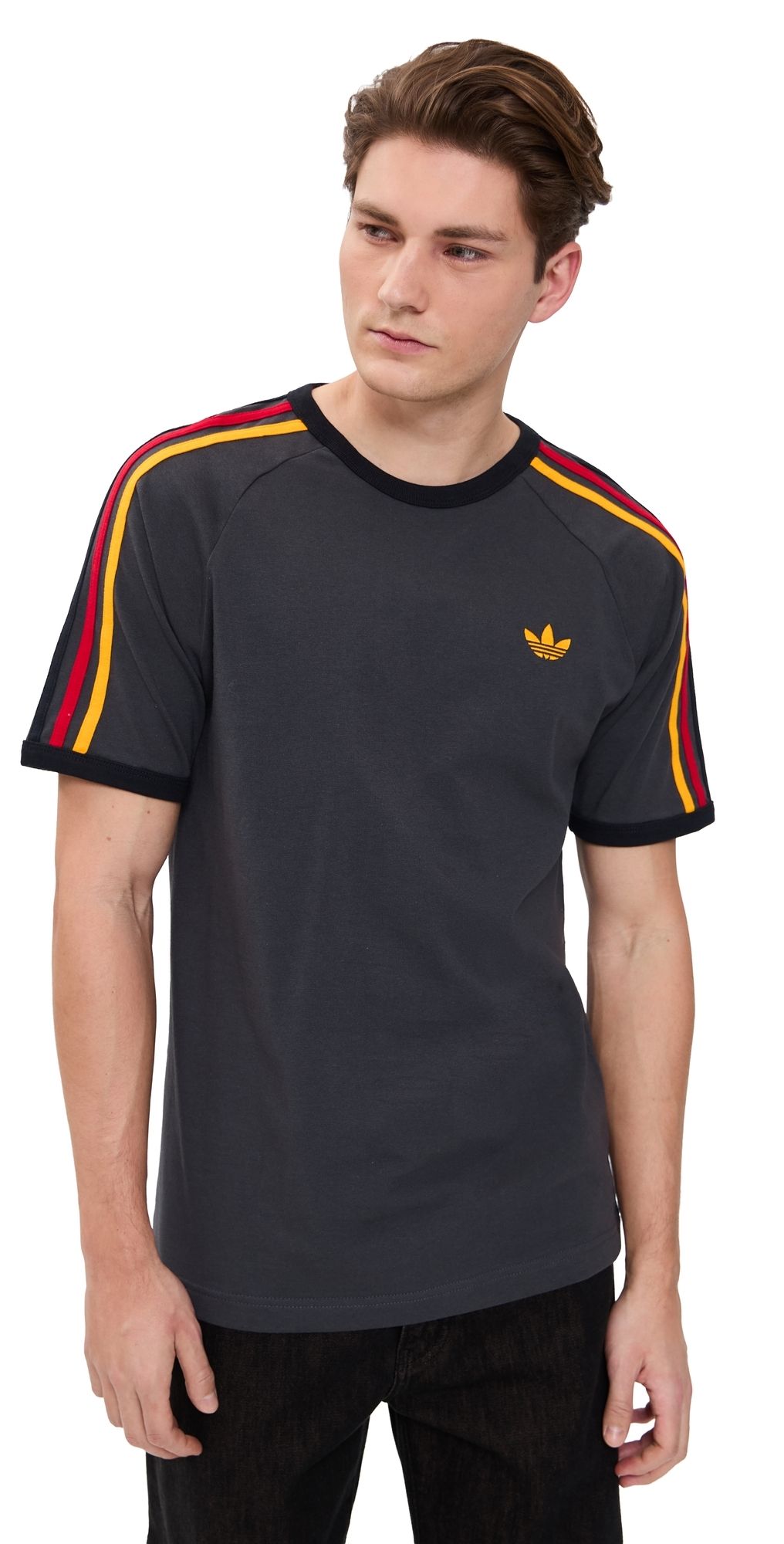 adidas 3s Nations Tee Utility Black/Collegiate Gold L