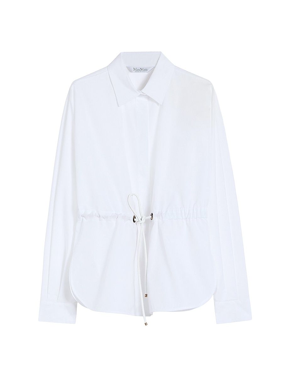 Women's Cotton Poplin Shirt - Optical White - Size 16