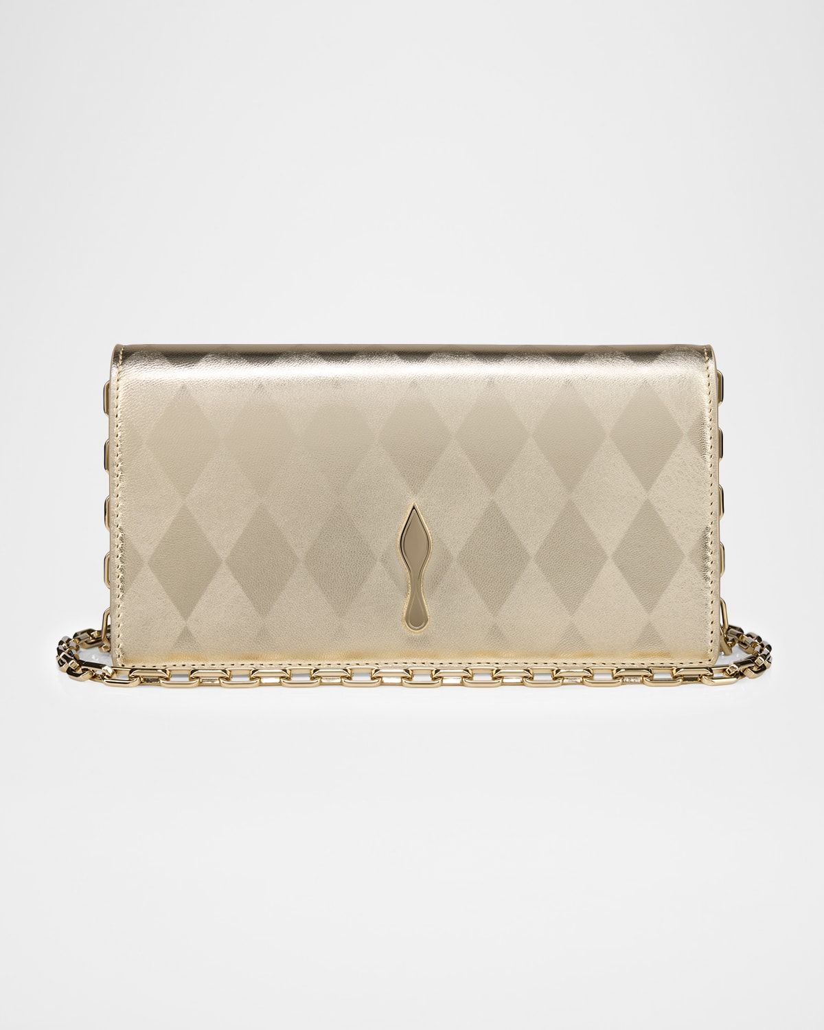 Bettina Clutch Bag in Laminated Leather