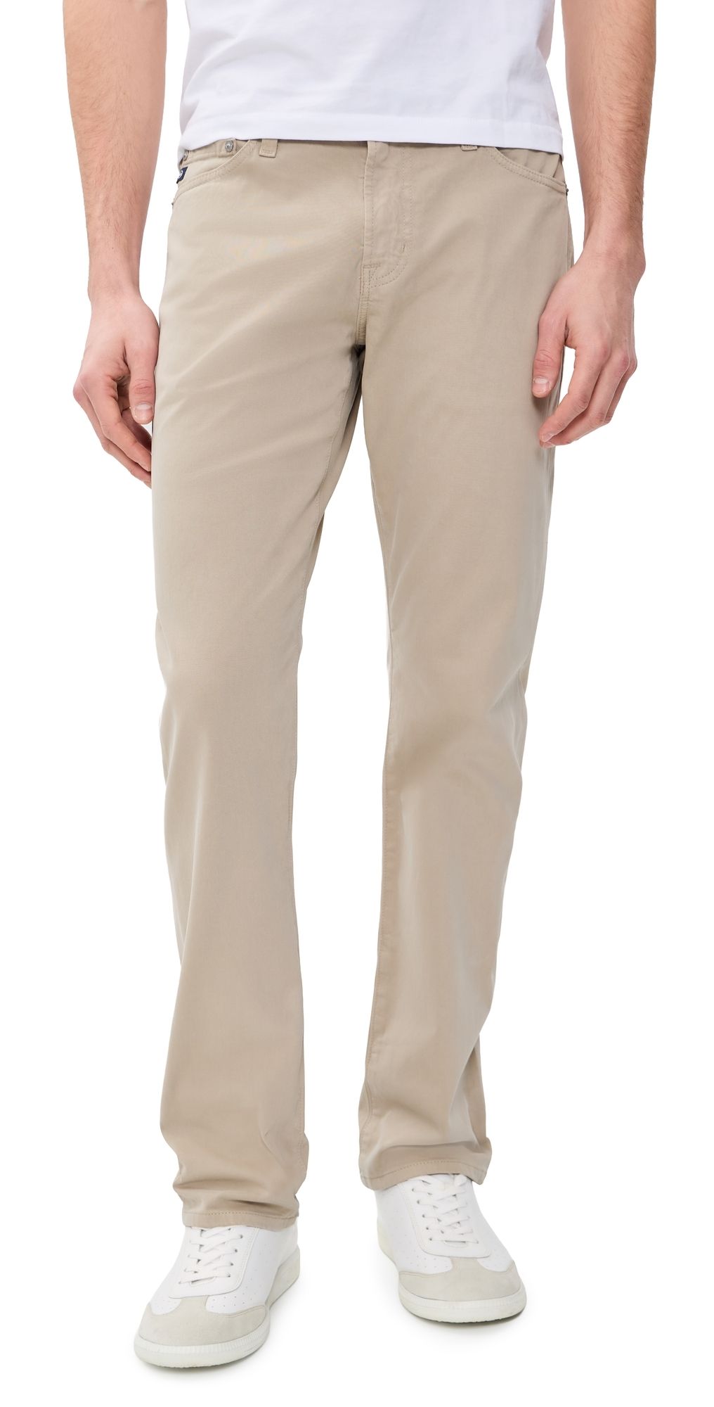AG Graduate Sateen Tailored Pants 32 Desert Stone 31