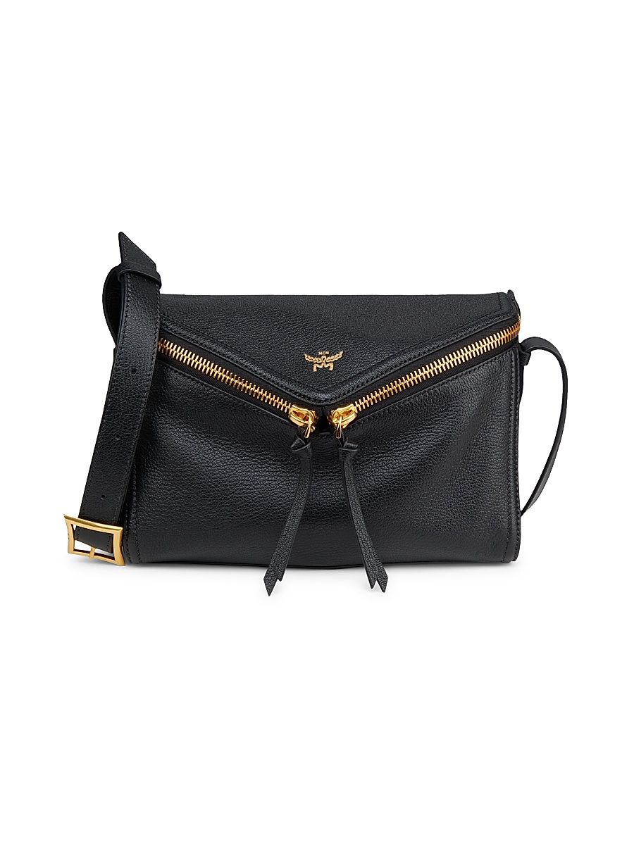 Women's Diamant 3D Small Leather Shoulder Bag - Black