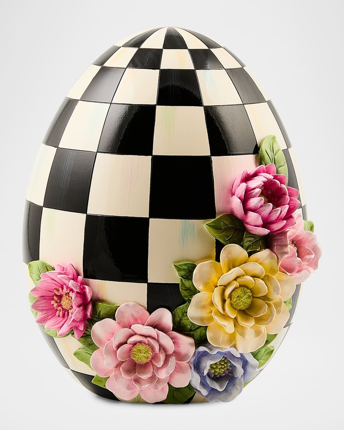 Frolic Spring Floral Tabletop Easter Egg