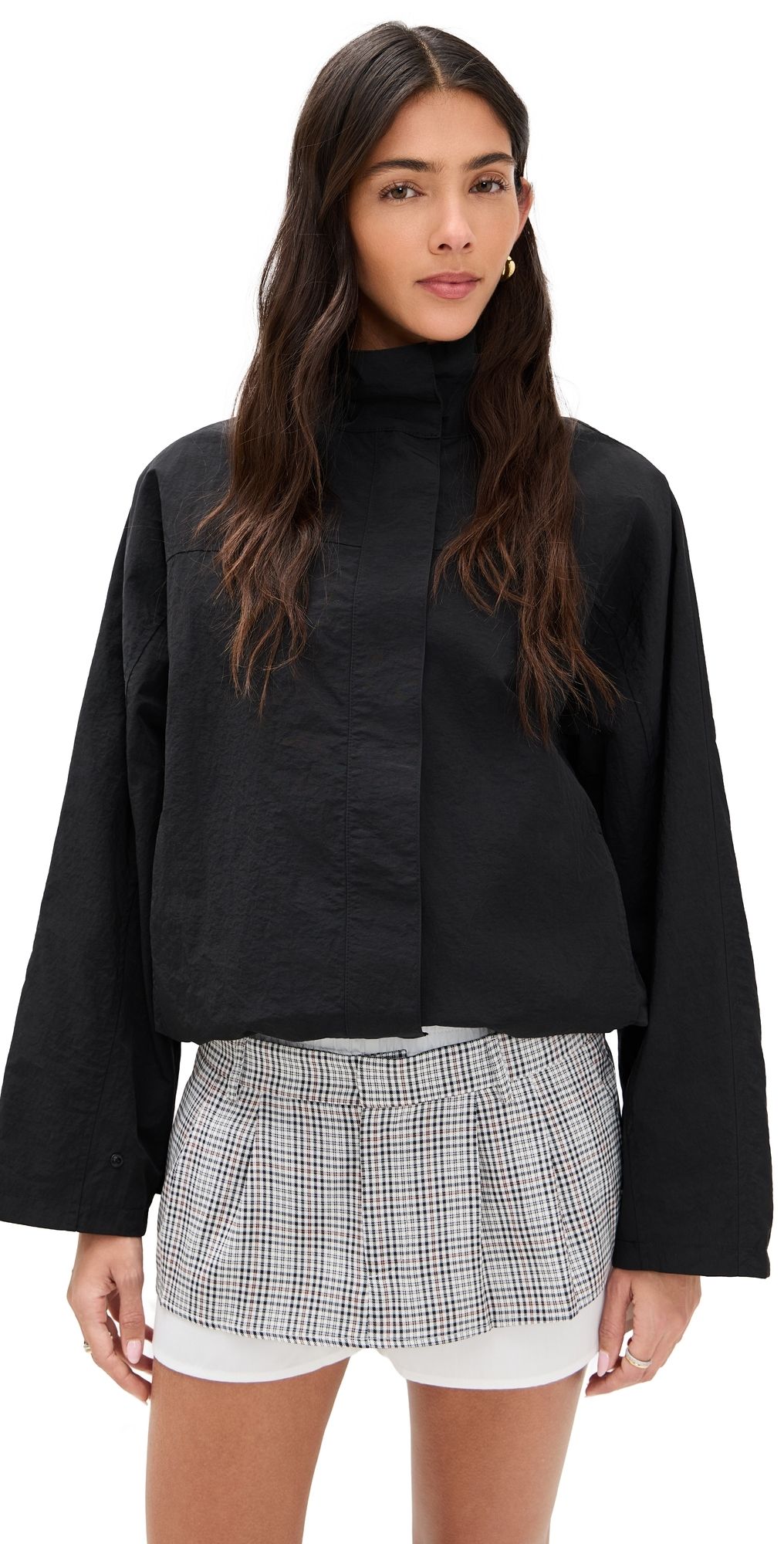 Lioness Shoreline Windbreaker Jacket Noir L