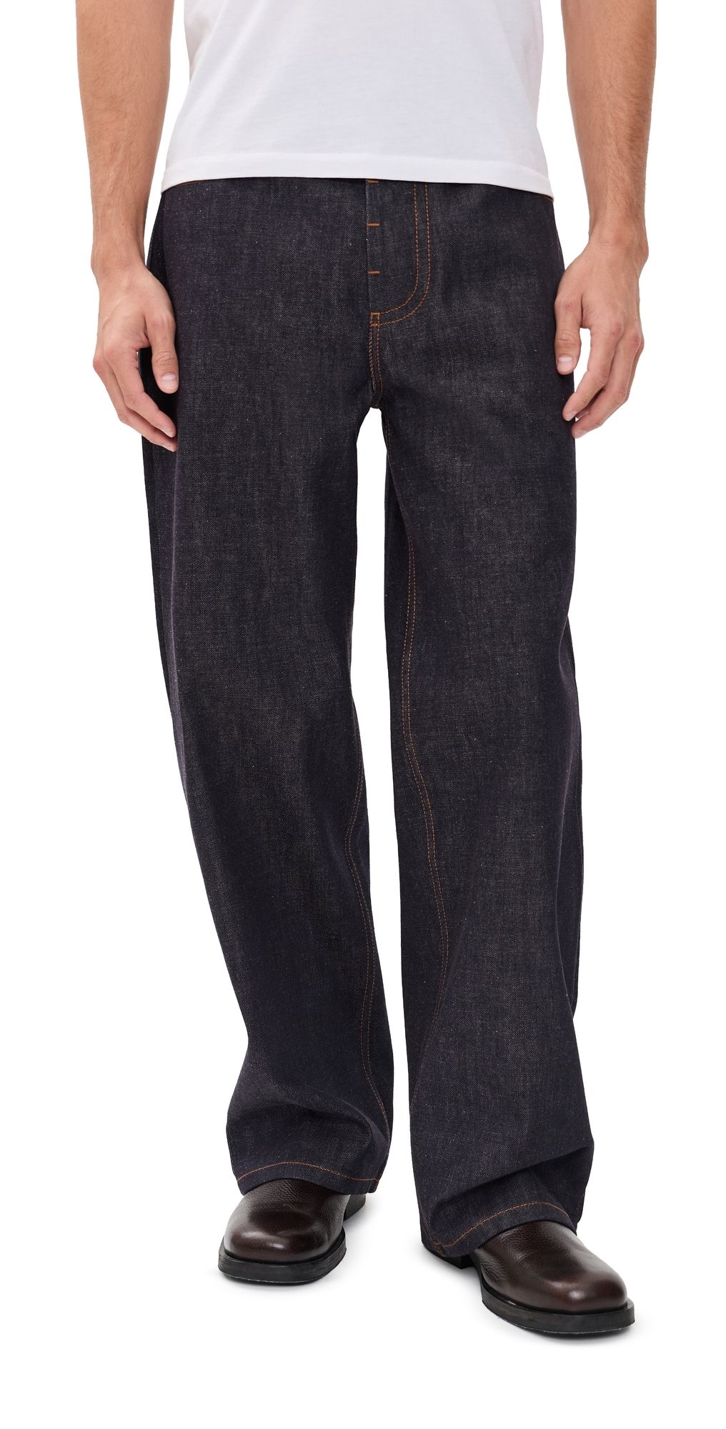 AMI Baggy Fit Jeans Indigo 30