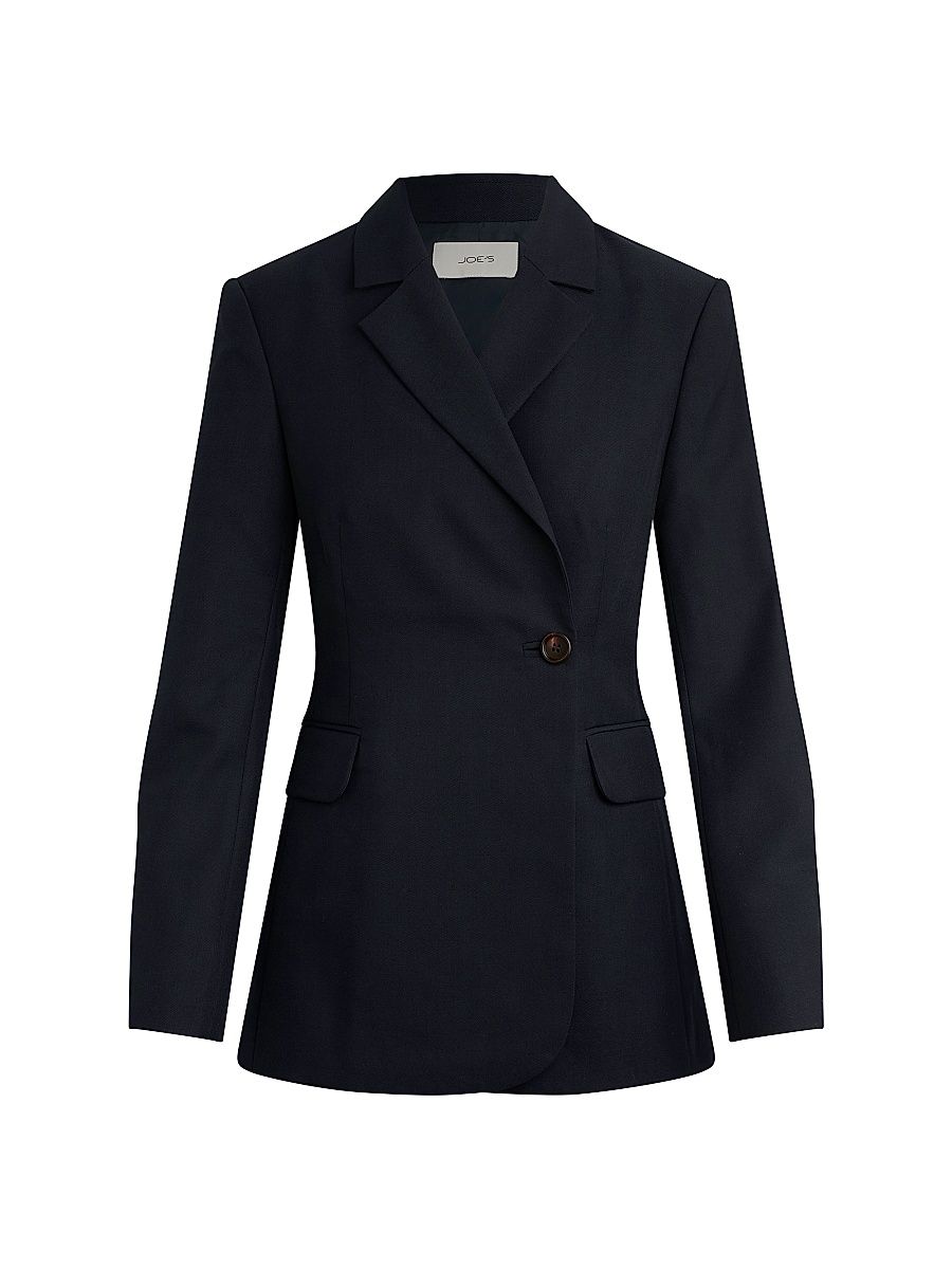 Women's The Mecah Wrap Blazer - Navy - Size 8
