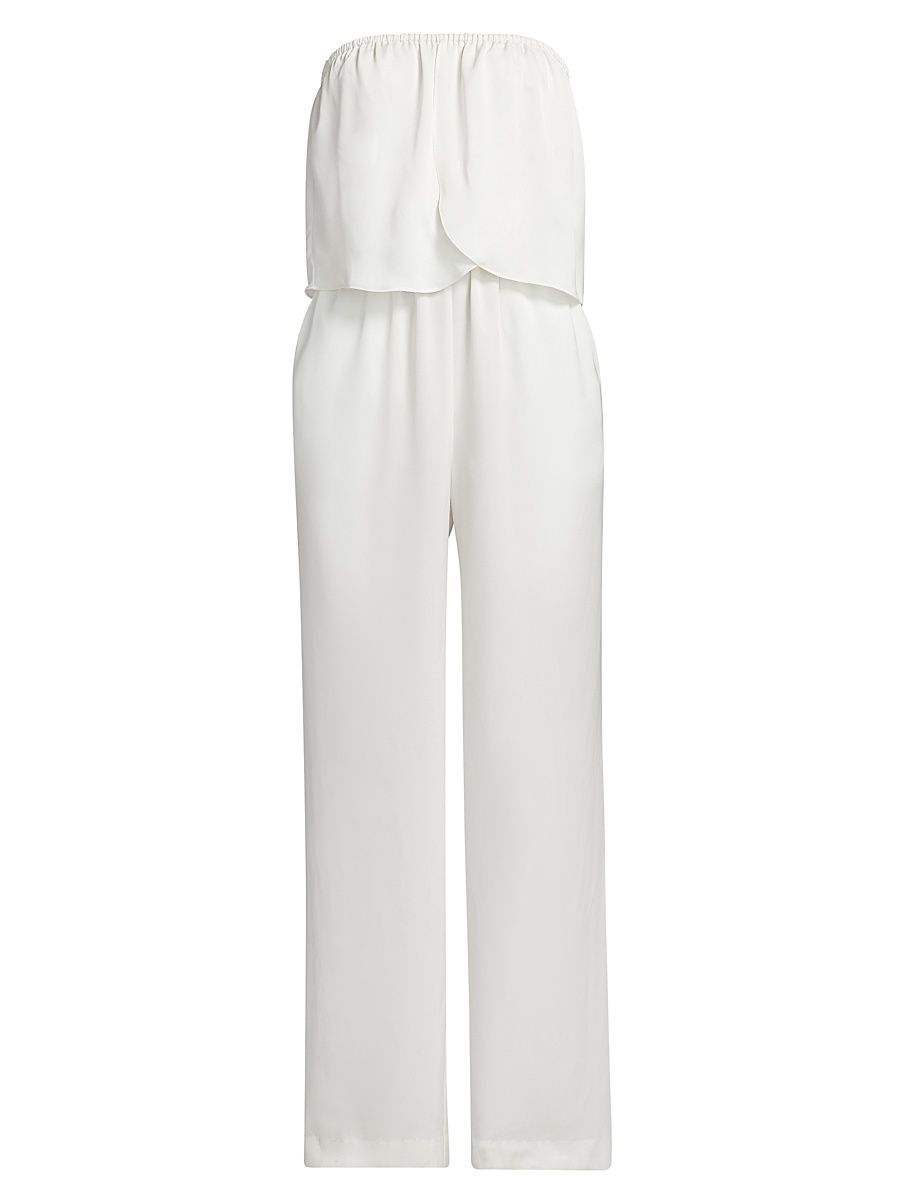 Women's Montse Strapless Jumpsuit - Ivory - Size Small