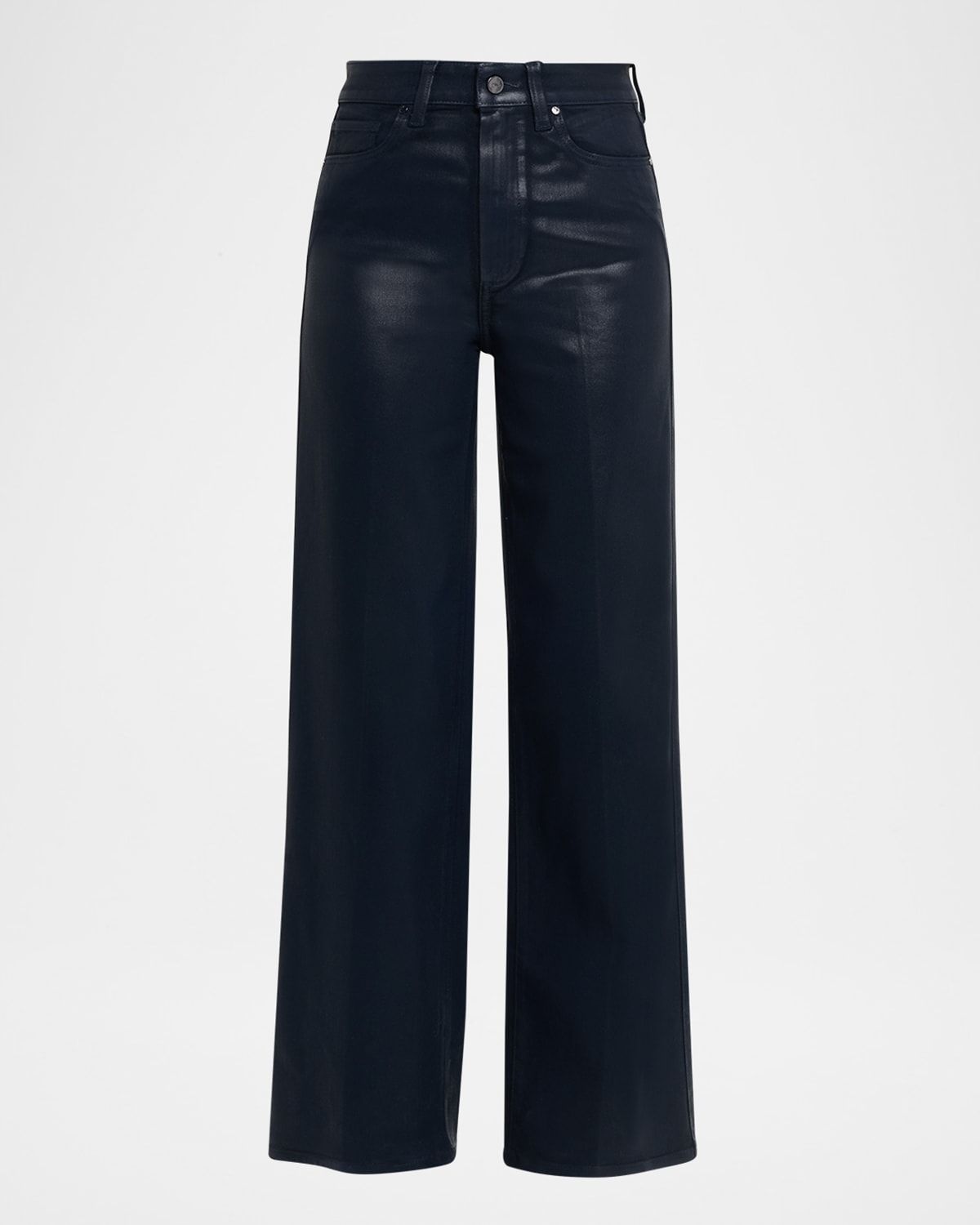 Sasha Coated Wide-Leg Jeans