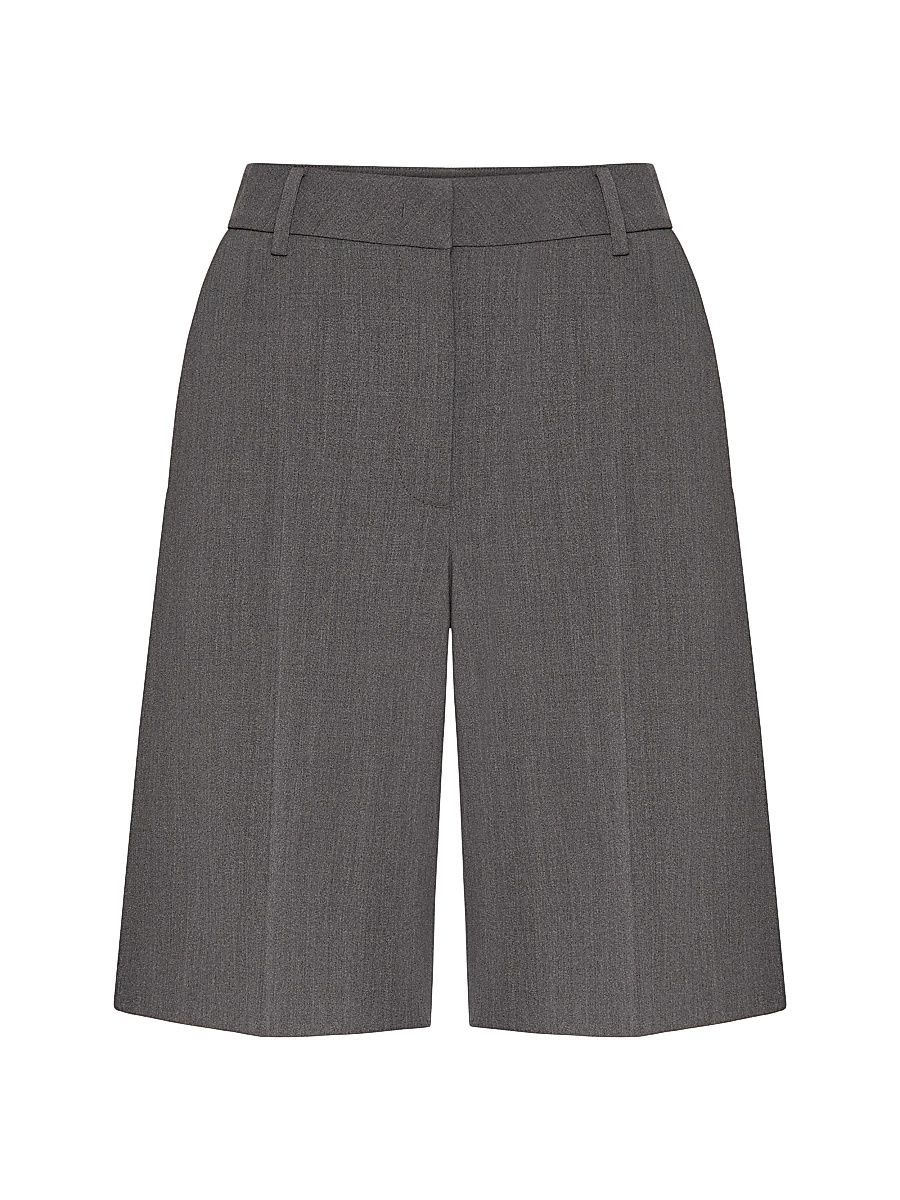 Women's Active Gabardine Bermuda Shorts - Grey - Size 6