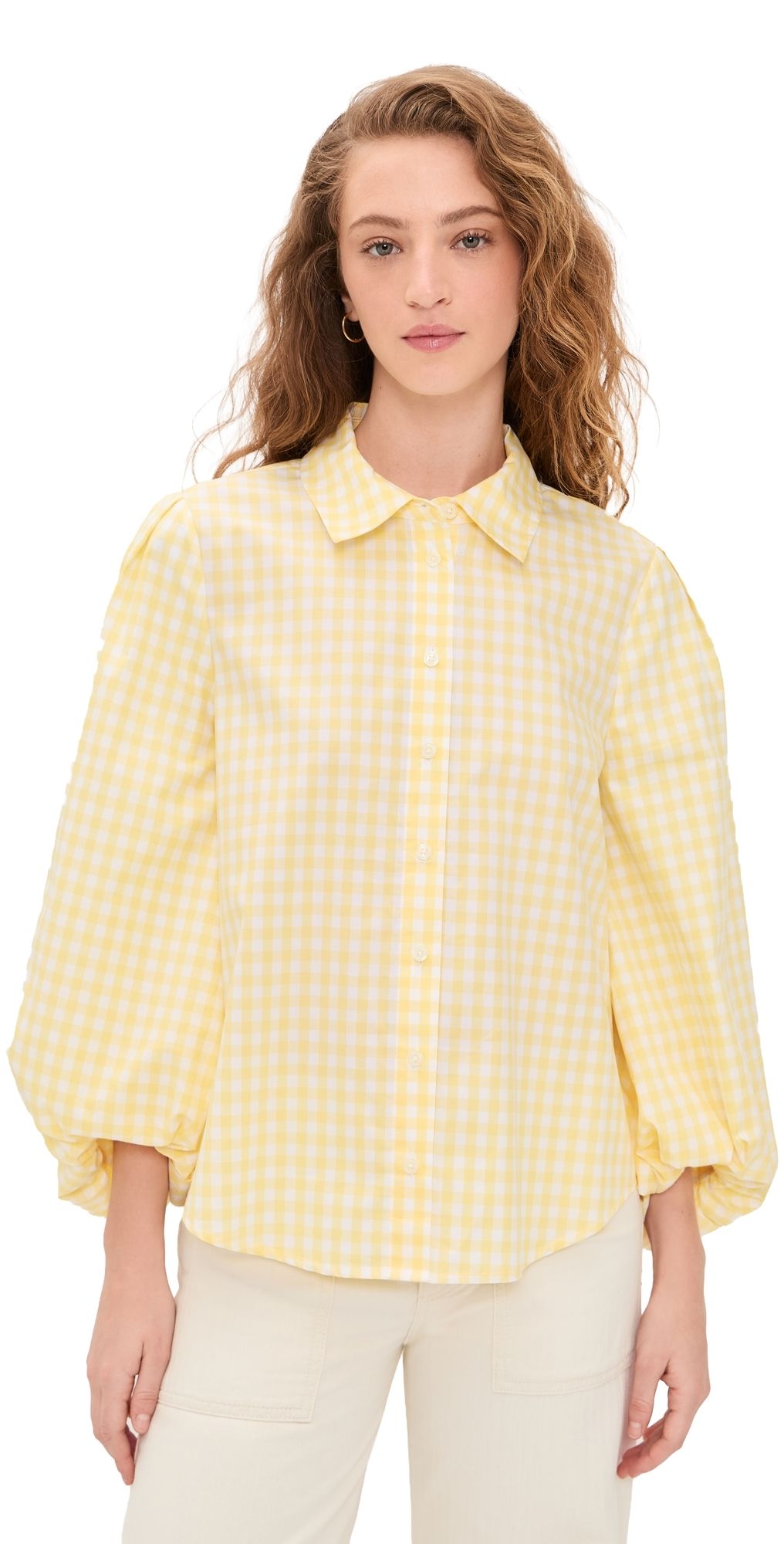 Tanya Taylor Marina Top Lemon Meringue Multi XL