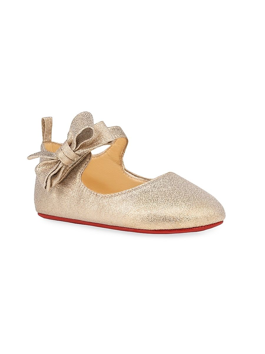 Baby Girl's Lou Babe Metallic Flats - Gold - Size 2 (Baby)