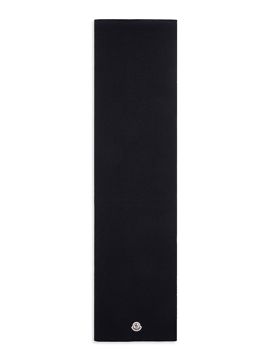 Men's Scarf in Wool - Black