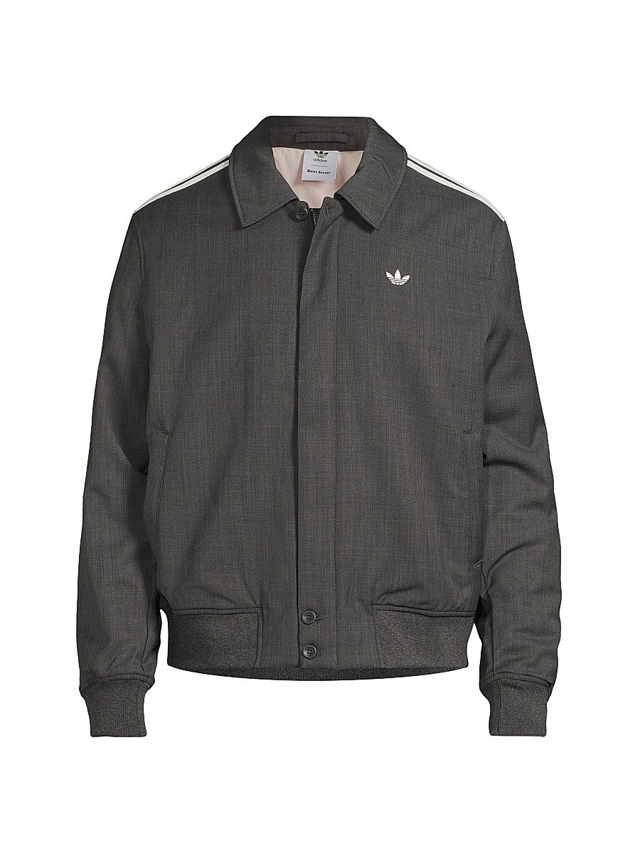 Men's adidas x Wales Bonner Wool-Blend Jacket - Dark Grey Heather - Size Medium