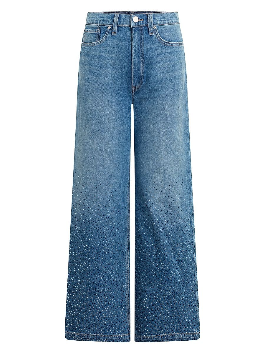 Women's Jodie High-Rise Wide-Leg Jeans - Crystal Blue - Size 31