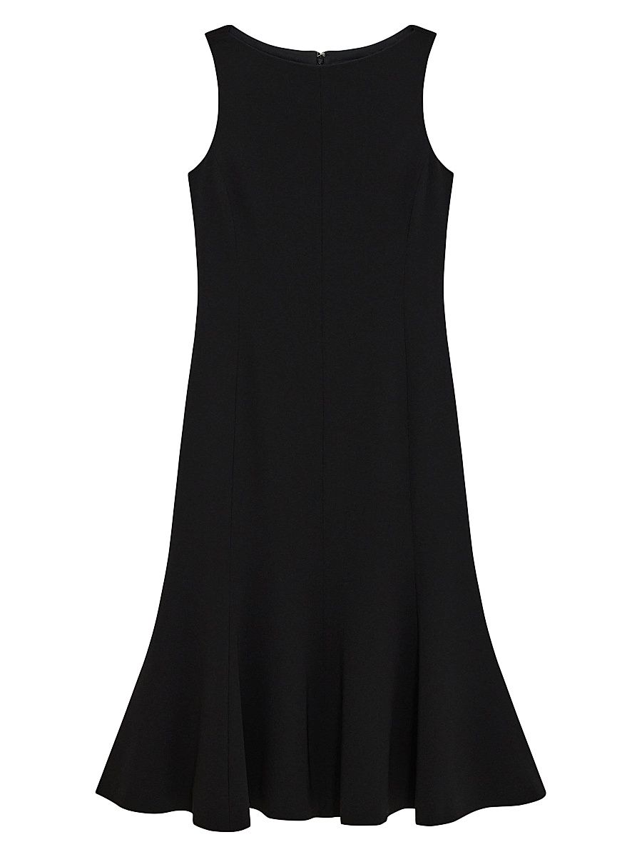 Women's Sleeveless Mermaid Midi-Dress - Black - Size 16