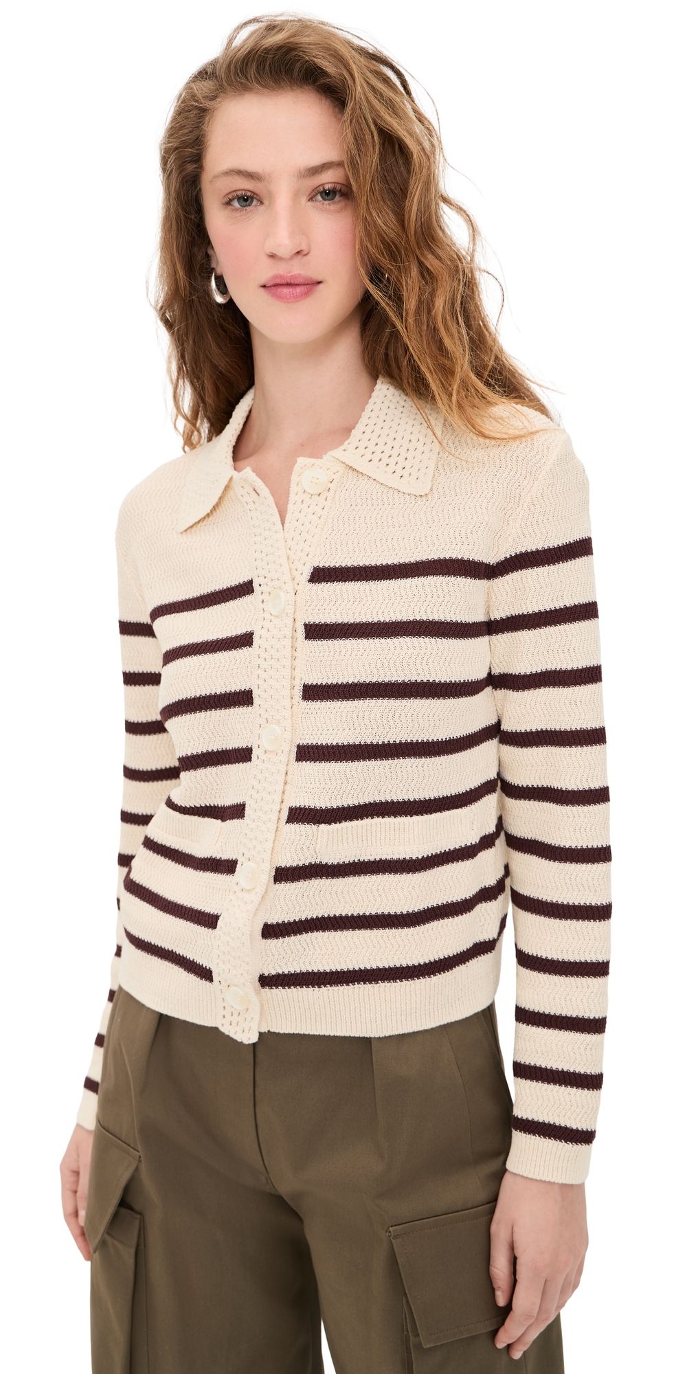 rag & bone Costi Cardigan Turtle Dove S