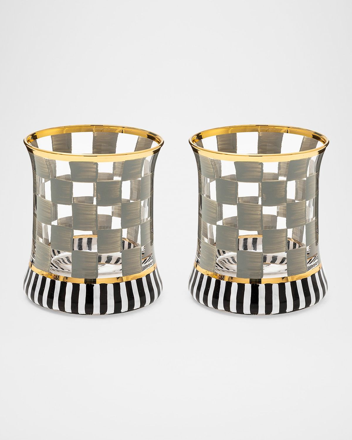 8 oz. Carnival Sterling Glass Tumbler, Set of 2