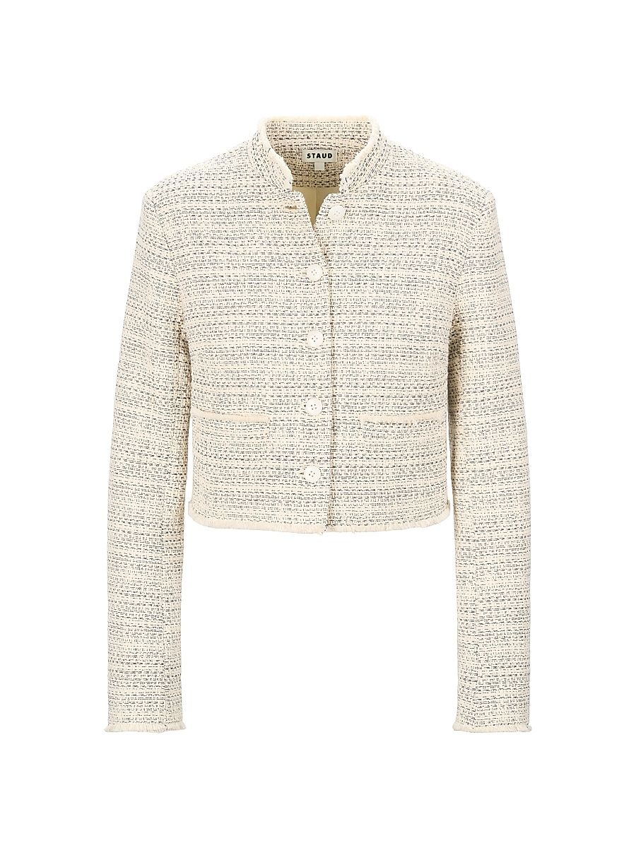 Women's Costero Tweed Jacket - Ivory Multi - Size XL