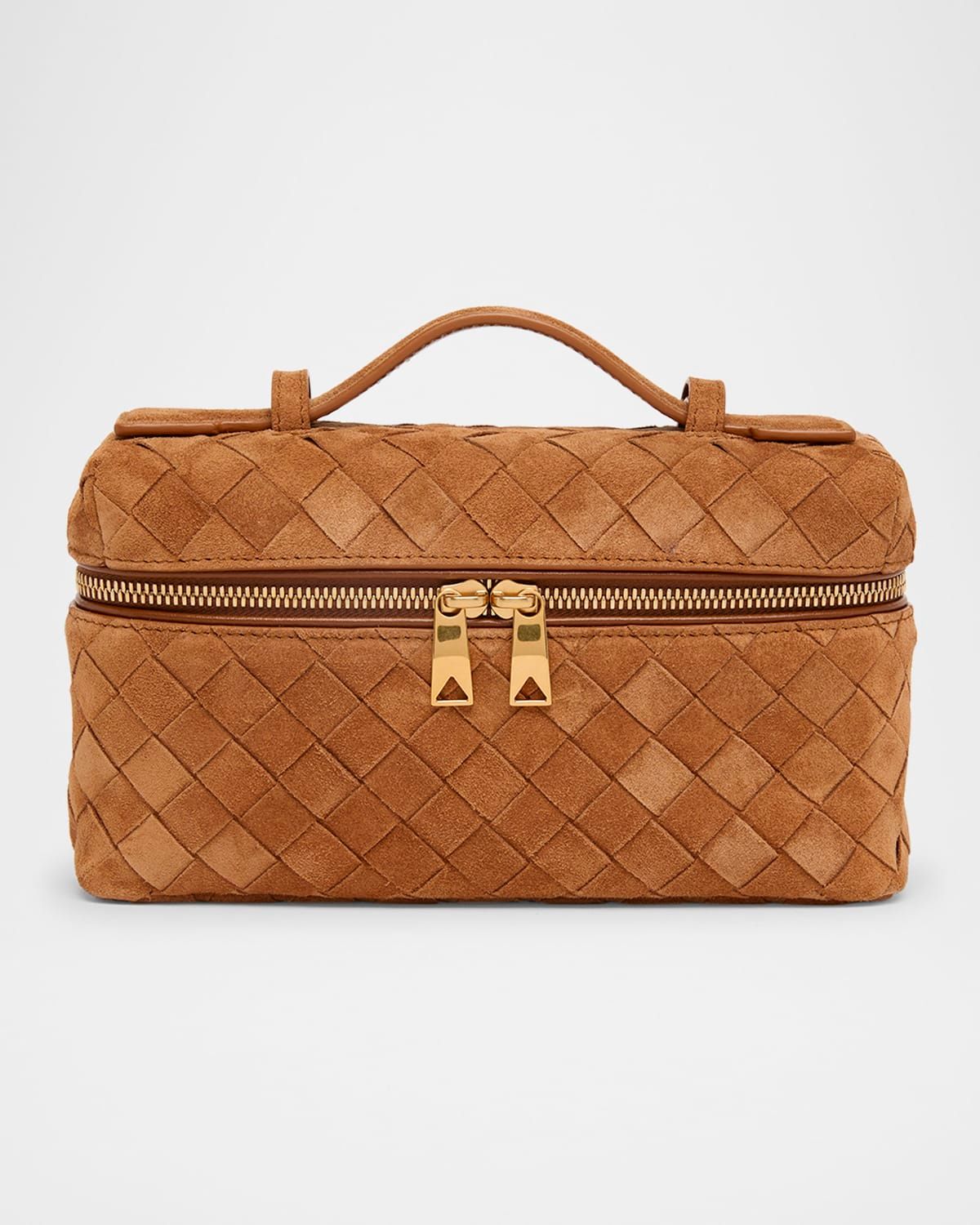 Bang Bang Vanity Intrecciato Suede Crossbody Bag