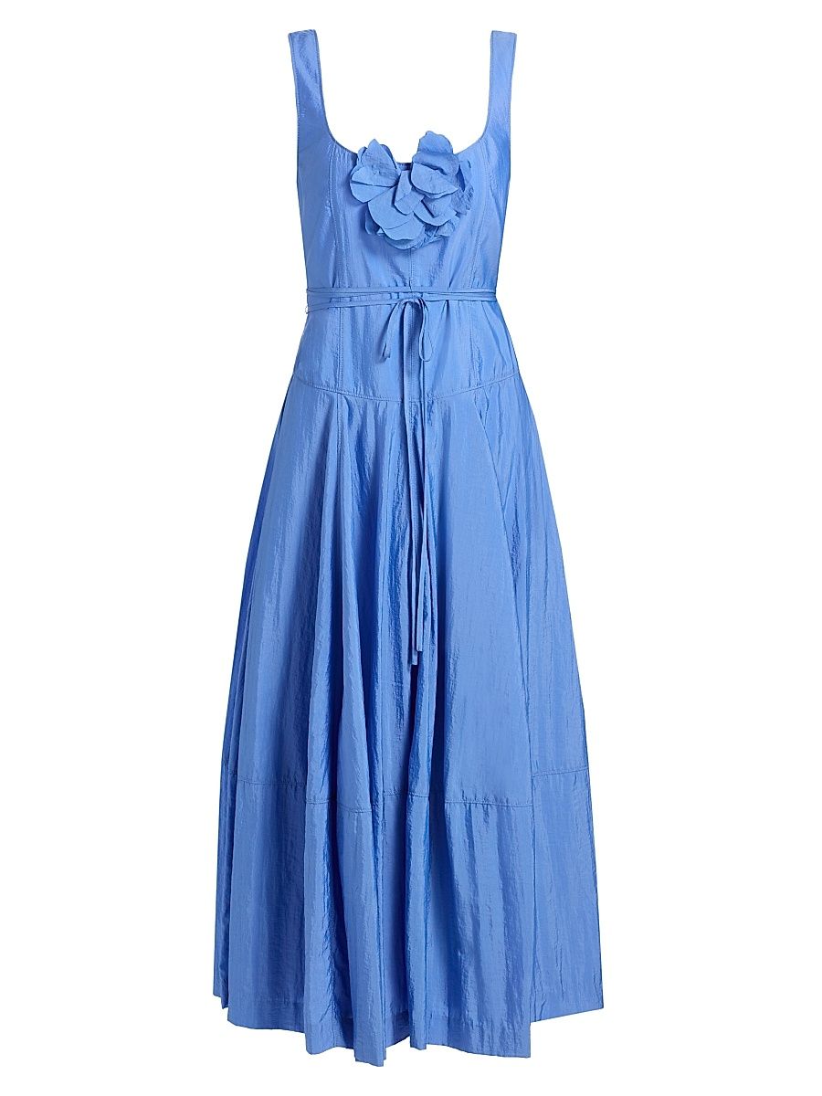 Women's Joisian Flower Midi-Dress - Ultramarine - Size 16