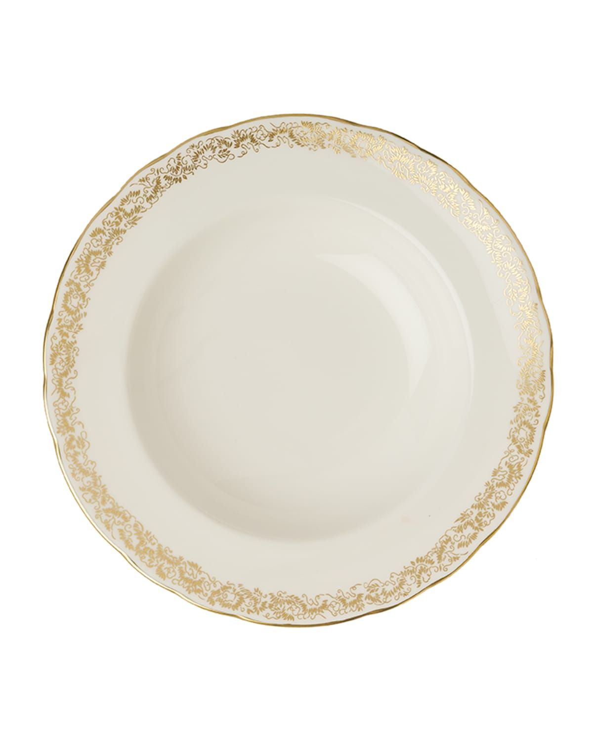 Aves Gold Narrow Rim Soup Bowl