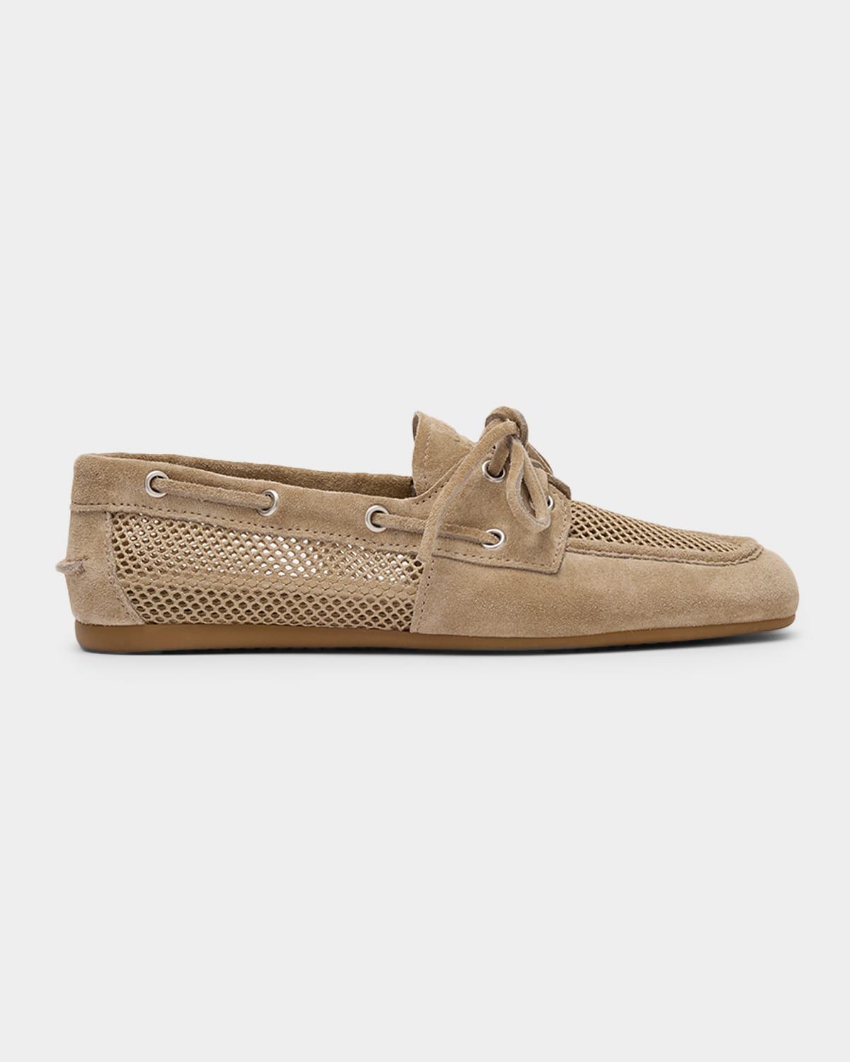 Suede Mesh Moccasins